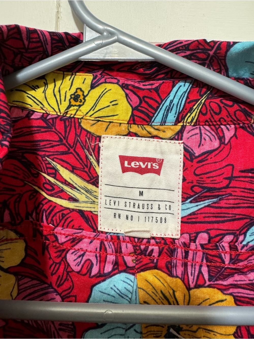 Levi's Red Tropical Floral Button-Up Shirt